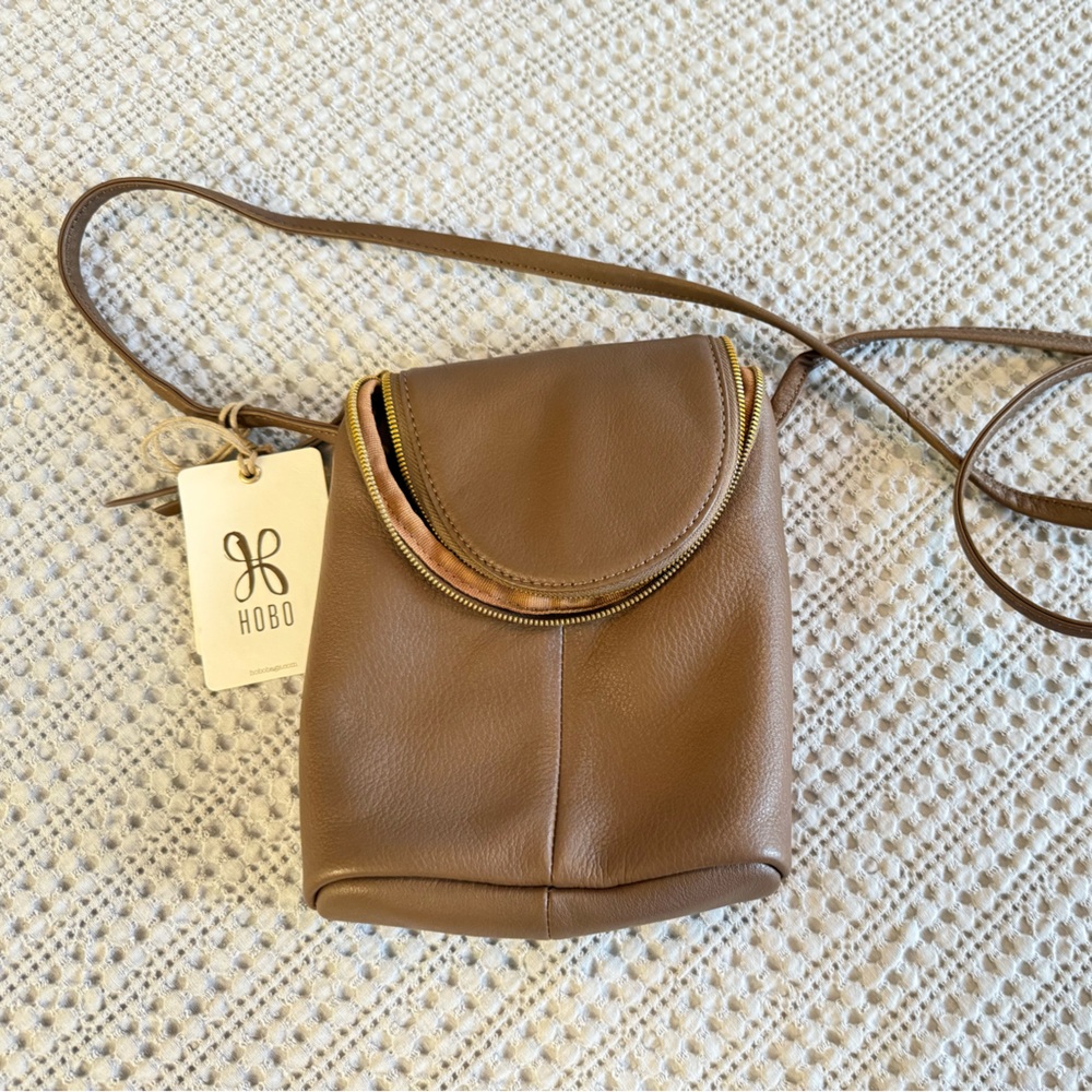HOBO Tan Leather Shoulder Bag